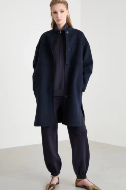 Cappotto a uovo - Blu