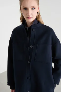 Cappotto a uovo - Blu