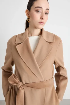 Cappotto a vestaglia - Cammello