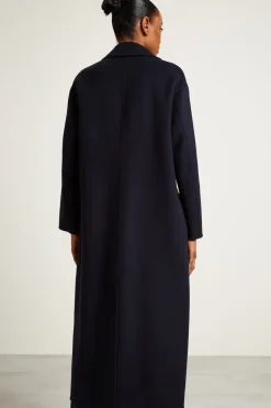 Cappotto con rever piccolo - Blu Notte