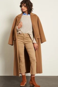 Cappotto con rever piccolo - Cammello