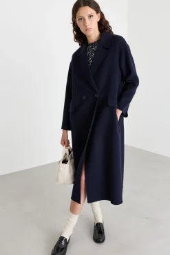 Cappotto doppiopetto - Blu