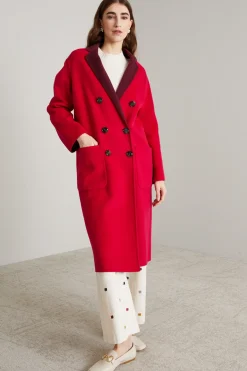 Cappotto doppiopetto reversibile - Bordeuax