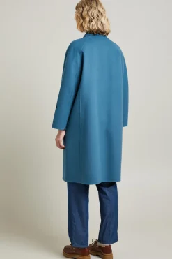 Cappotto dritto in doppio di lana - Ottanio