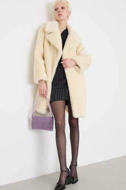 Cappotto effetto peluche - Avorio