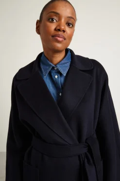 Cappotto in doppio di lana - Blu Notte