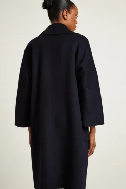 Cappotto in doppio di lana - Blu Notte