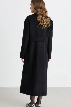 Cappotto in doppio drap - Nero