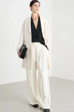 Cappotto in double - Bianco