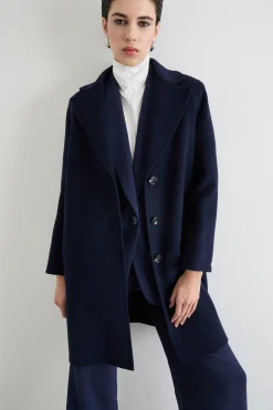 Cappotto in double - Blu