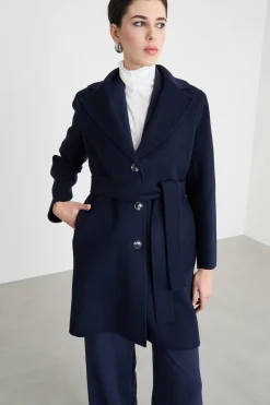 Cappotto in double - Blu