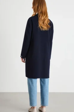 Cappotto in double - Blu