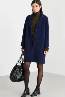 Cappotto in double - Blu