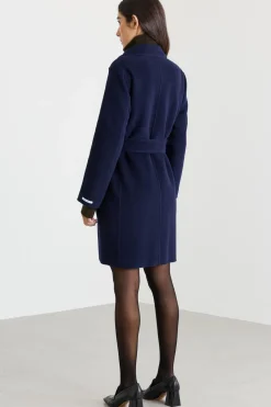 Cappotto in double - Blu