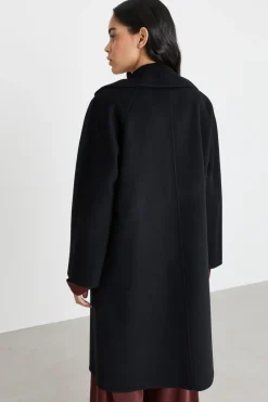 Cappotto in drap - Nero