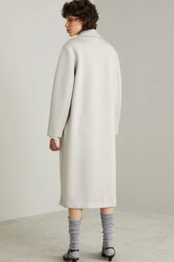 Cappotto in jersey compatto - Grigio