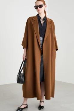 Cappotto open-front a uovo - Marrone
