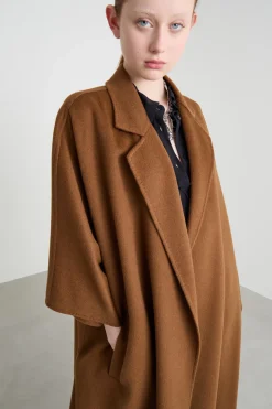 Cappotto open-front a uovo - Marrone