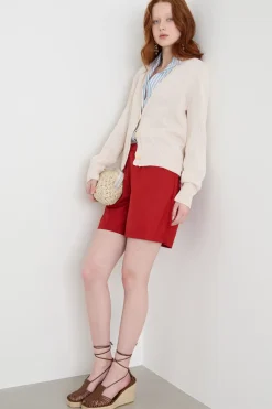 Cardigan aderente - Avorio