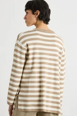 Cardigan a vestaglia - Bianco Cammello