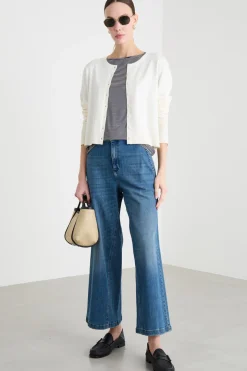 Cardigan boxy - Bianco