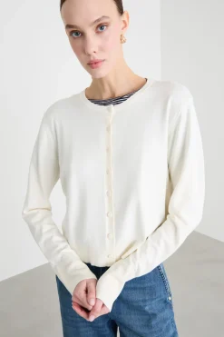 Cardigan boxy - Bianco