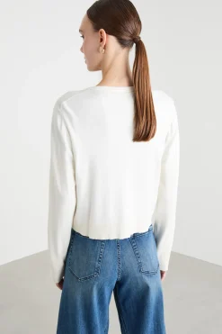 Cardigan boxy - Bianco