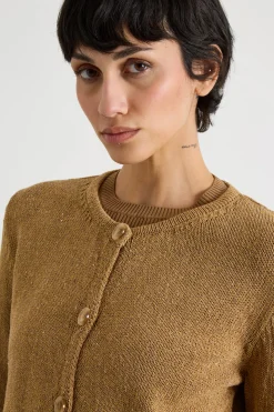 Cardigan boxy - Cammello