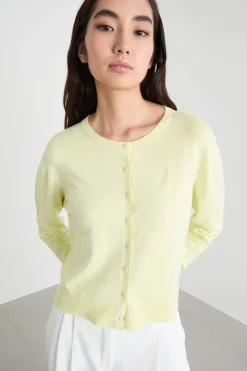 Cardigan boxy - Giallo