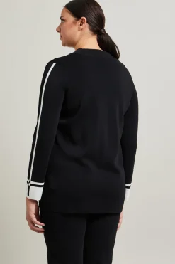 Cardigan con bottone singolo - Nero