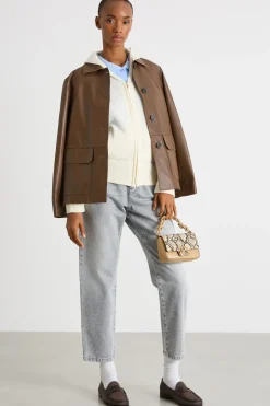 Cardigan con cappuccio - Bianco