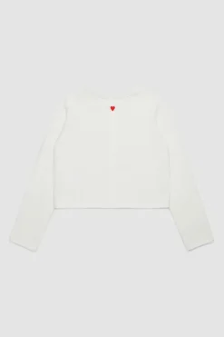 Cardigan con ricamo BAMBINI - Bianco