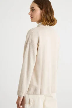 Cardigan con scollo a V - Beige
