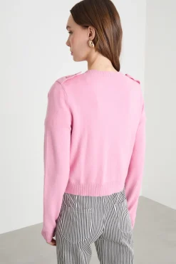 Cardigan con tasche - Rosa