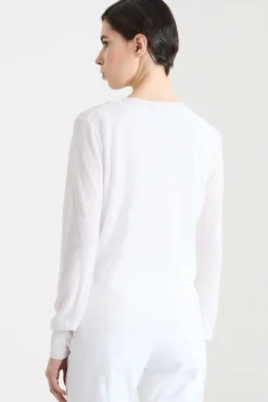 Cardigan dalla linea aderente - Bianco