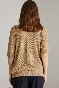 Cardigan lurex - Oro