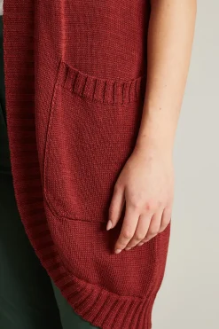 Cardigan maniche corte - Bordeuax