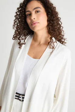 Cardigan open-front - Bianco
