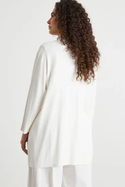 Cardigan open-front - Bianco
