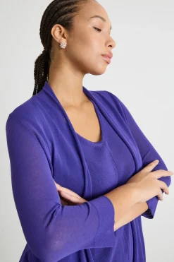Cardigan open-front - Viola