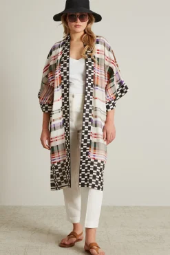 Casacca a kimono - Avorio Rosso