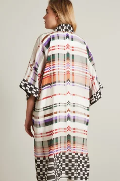 Casacca a kimono - Avorio Rosso