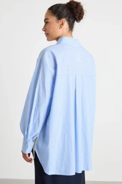Casacca ampia - Azzurro