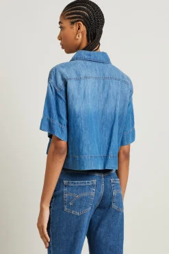 Casacca boxy - Azzurro Jeans