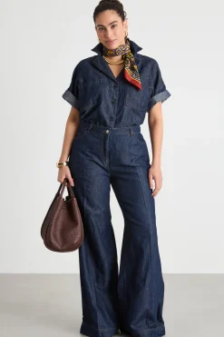 Casacca boxy con tasche - Blu