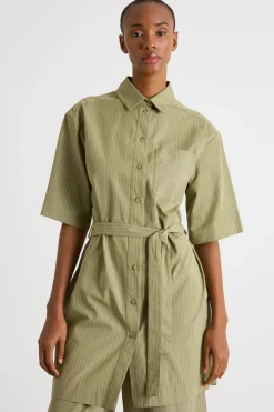 Casacca con cintura - Verde