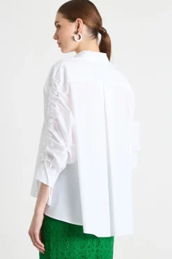 Casacca con coulisse - Bianco
