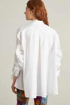 Casacca con coulisse - Bianco