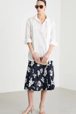 Casacca con foulard - Bianco