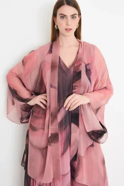 Casacca con maniche a kimono - Rosa